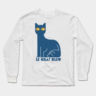 Le Chat Bleu - Blue Cat Long Sleeve T-Shirt